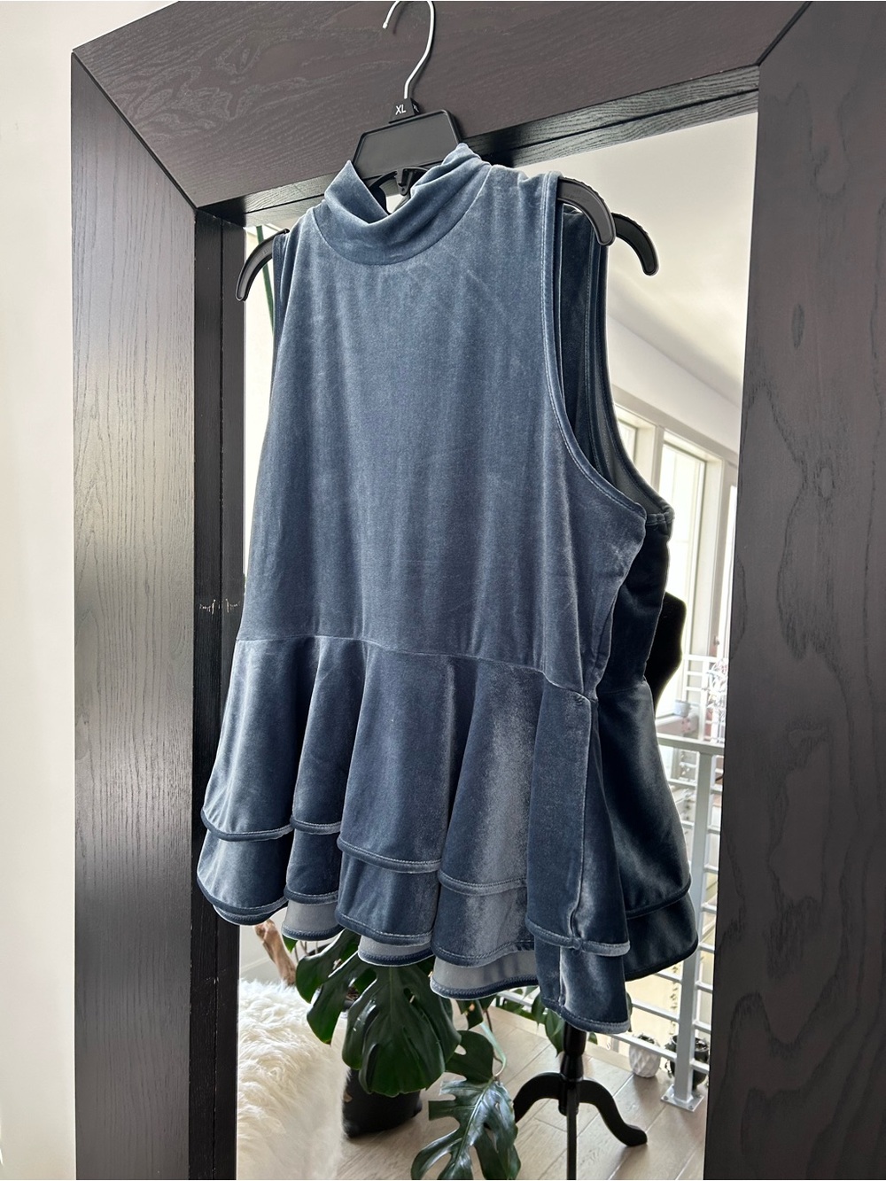 Torn by Ronny Kobo Peplum Top size large